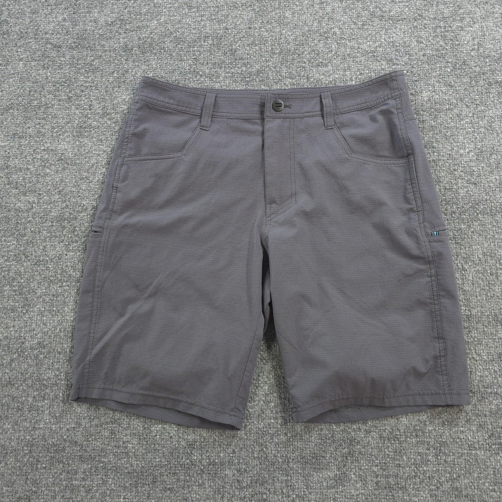 Kuhl Shorts Mens 32 Gray Upriser Cargo 10in Hiking Travel Performance 5280